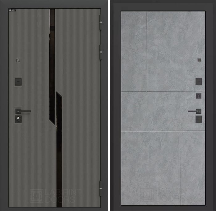 Входная дверь Лабиринт Карбон (CARBON) 21 - Бетон светлый