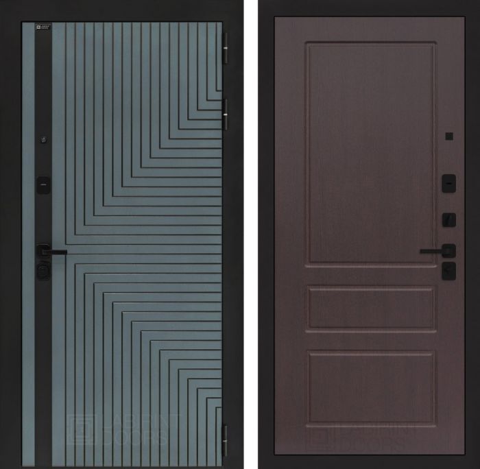 Входная дверь Лабиринт CREDOR 03 – Орех премиум