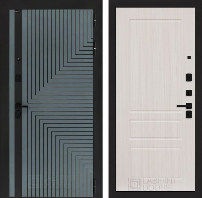 Входная дверь Лабиринт CREDOR 03 – Сандал белый