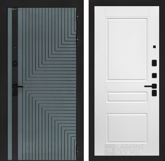 Входная дверь Лабиринт CREDOR 03 – Белый софт