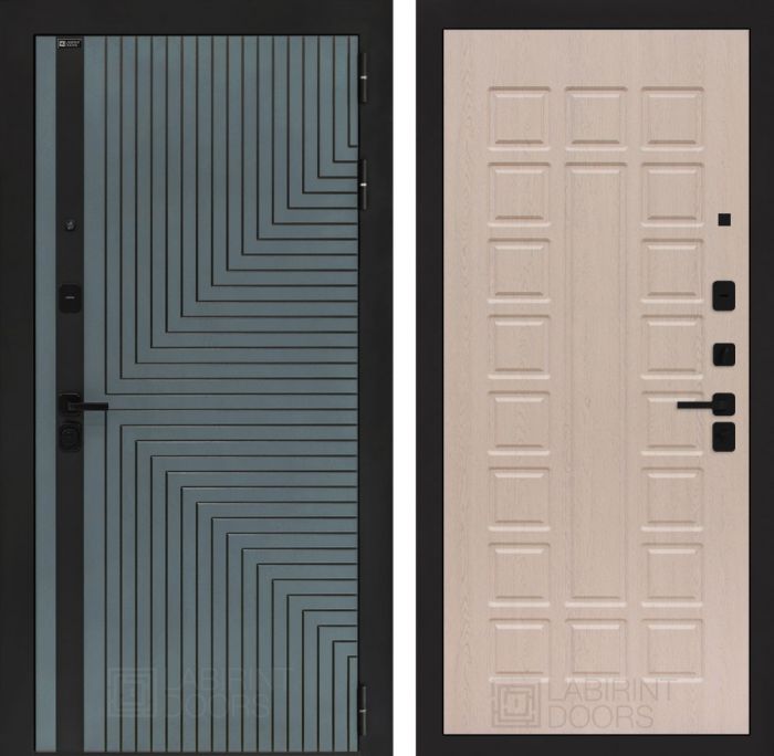 Входная дверь Лабиринт CREDOR 04 – Беленый дуб