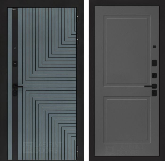 Входная дверь Лабиринт CREDOR 11 – Графит софт