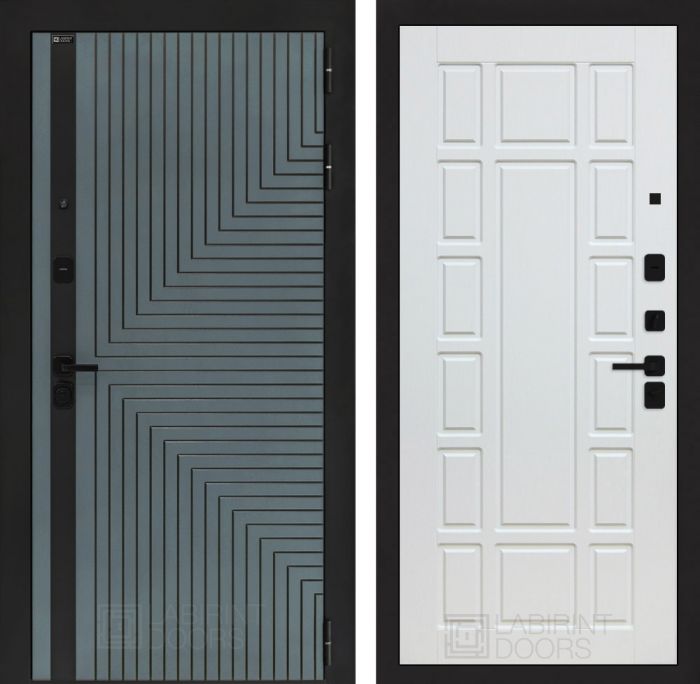 Входная дверь Лабиринт CREDOR 12 – Белое дерево