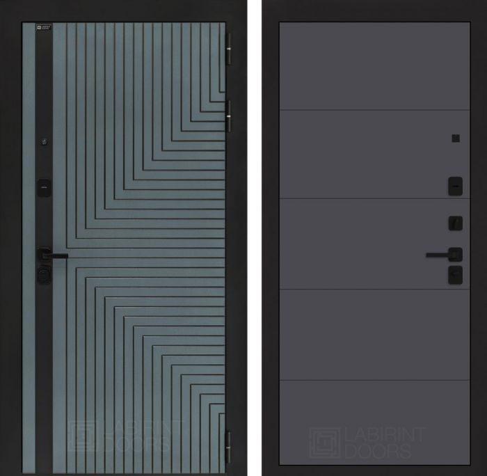 Входная дверь Лабиринт CREDOR 13 – Графит софт