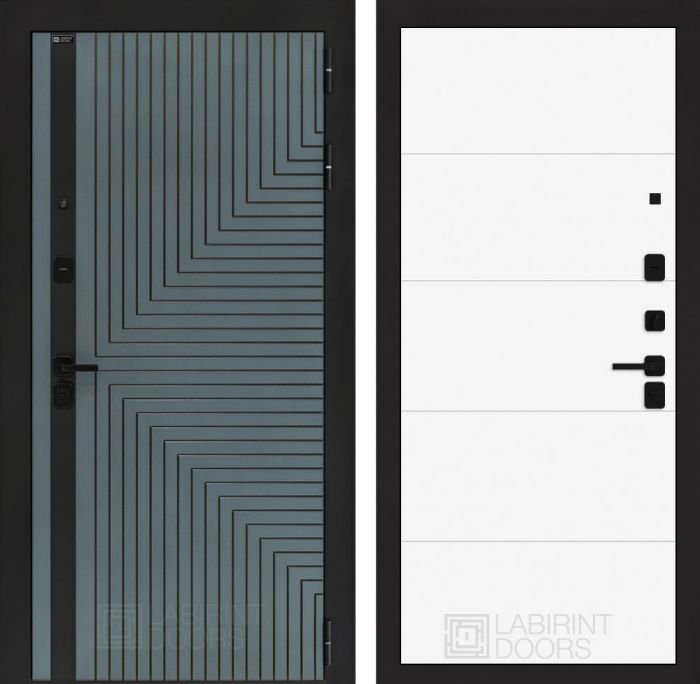 Входная дверь Лабиринт CREDOR 13 – Белый софт