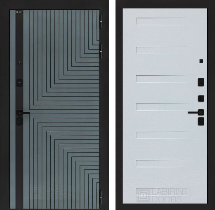 Входная дверь Лабиринт CREDOR 14 – Дуб кантри белый горизонт