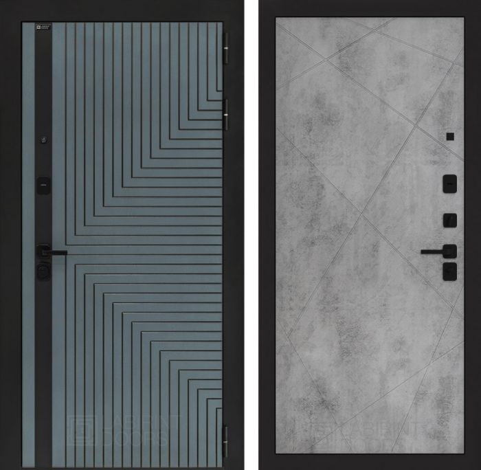 Входная дверь Лабиринт CREDOR 24 – Бетон светлый