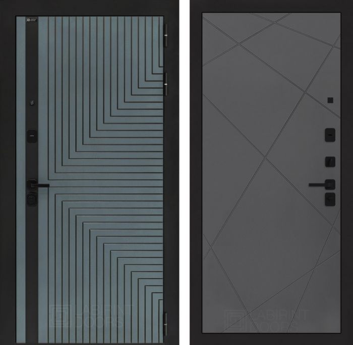Входная дверь Лабиринт CREDOR 24 – Графит софт
