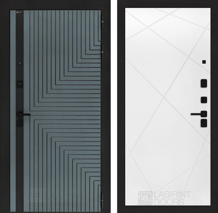 Входная дверь Лабиринт CREDOR 24 – Белый софт