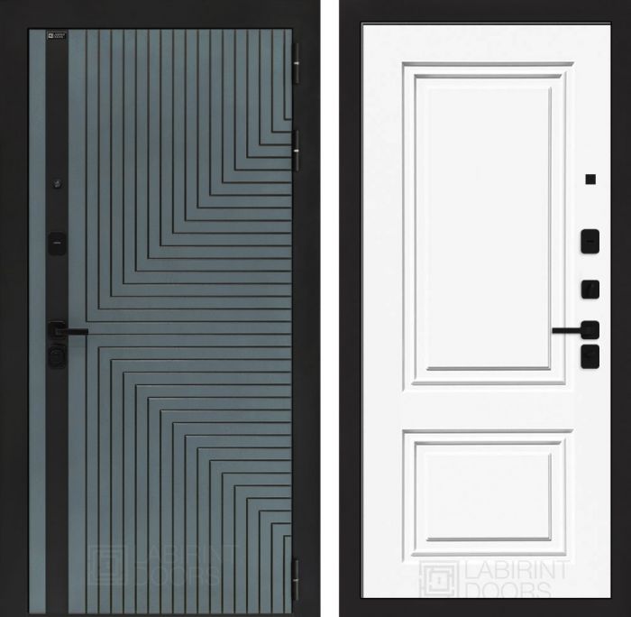Входная дверь Лабиринт CREDOR 26 – Эмаль RAL 9003