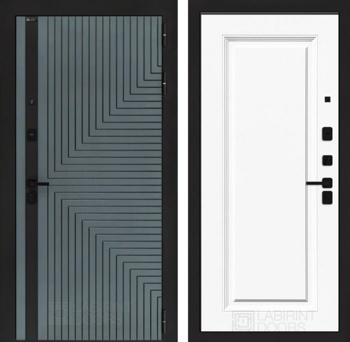 Входная дверь Лабиринт CREDOR 27 – Эмаль RAL 9003