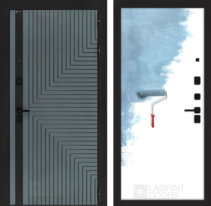Входная дверь Лабиринт CREDOR 28 – Грунт под покраску