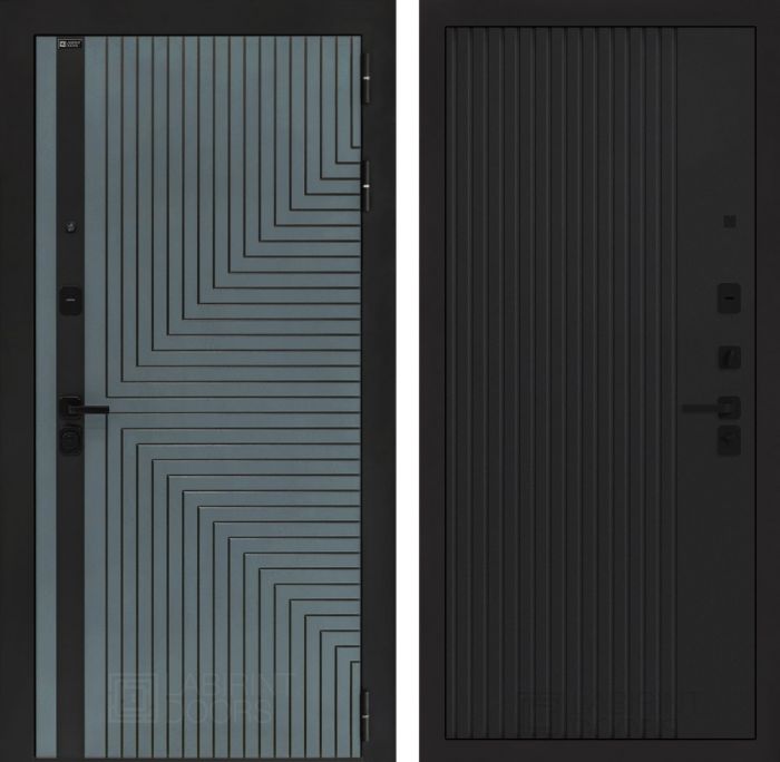 Входная дверь Лабиринт CREDOR 29 – Черный кварц
