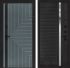 Входная дверь Лабиринт CREDOR 31 – Черный кварц, зеркальная вставка с тонировкой