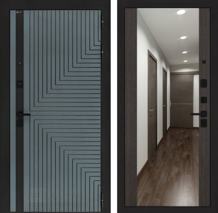 Входная дверь Лабиринт CREDOR Венге с Зеркалом Максимум