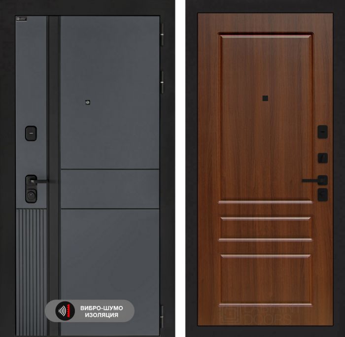 Входная дверь Лабиринт EVOLAB 03 – Орех бренди