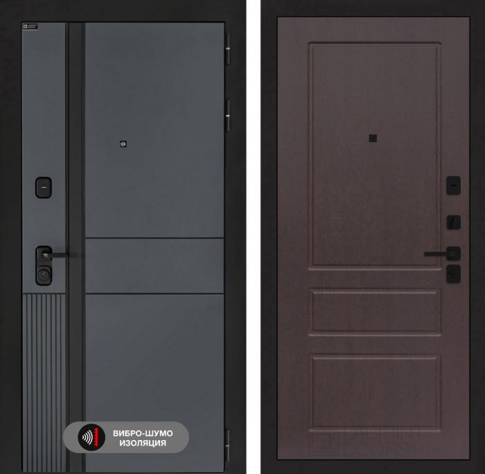 Входная дверь Лабиринт EVOLAB 03 – Орех премиум