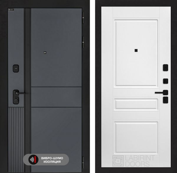 Входная дверь Лабиринт EVOLAB 03 – Белый софт