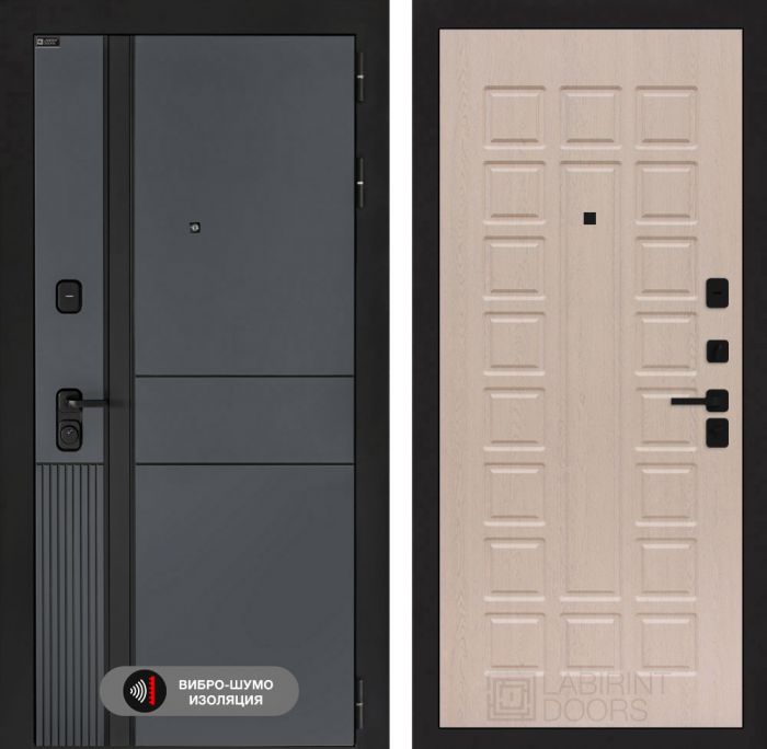 Входная дверь Лабиринт EVOLAB 04 – Беленый дуб