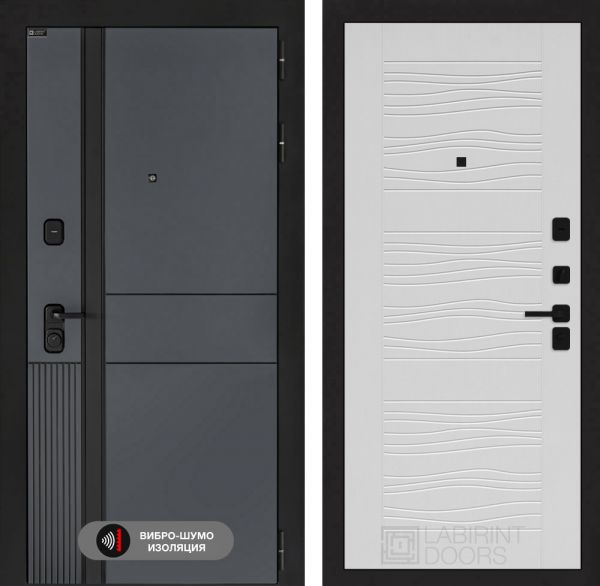 Входная дверь Лабиринт EVOLAB 06 – Белое дерево