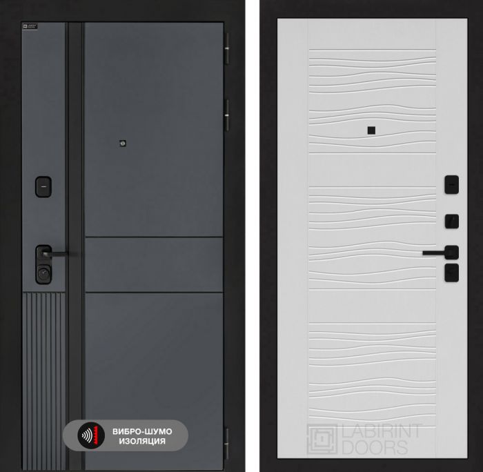 Входная дверь Лабиринт EVOLAB 06 – Белое дерево