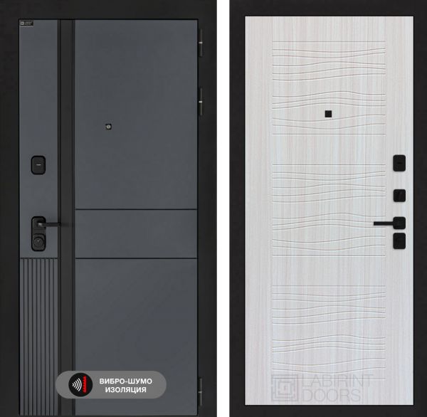 Входная дверь Лабиринт EVOLAB 06 – Сандал белый