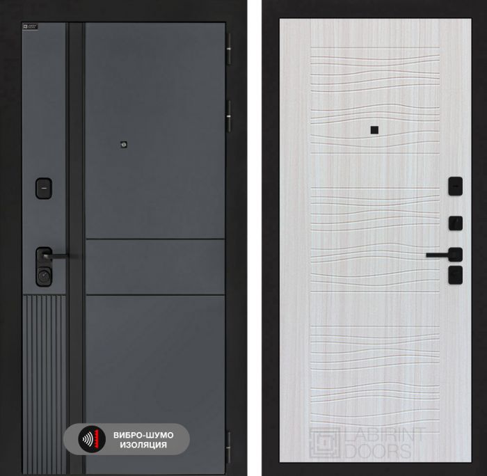 Входная дверь Лабиринт EVOLAB 06 – Сандал белый