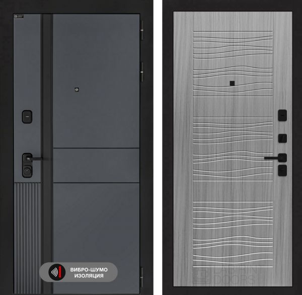 Входная дверь Лабиринт EVOLAB 06 – Сандал серый
