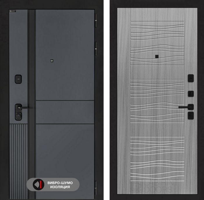 Входная дверь Лабиринт EVOLAB 06 – Сандал серый