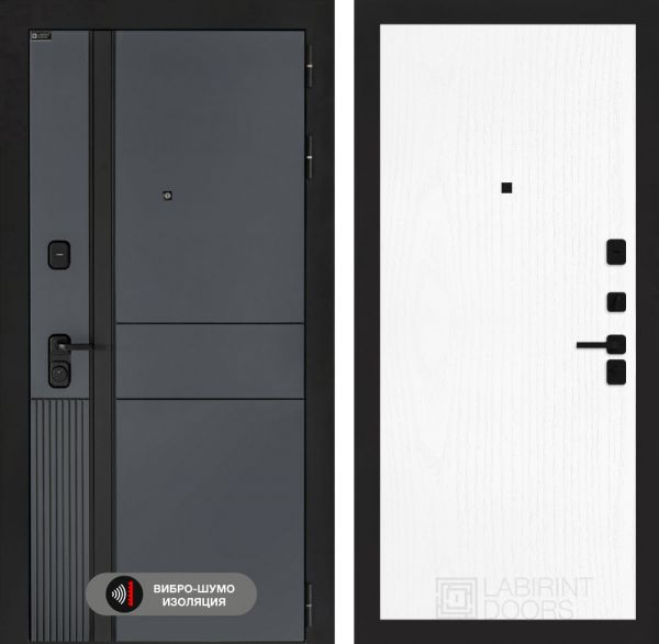 Входная дверь Лабиринт EVOLAB 07 – Белое дерево