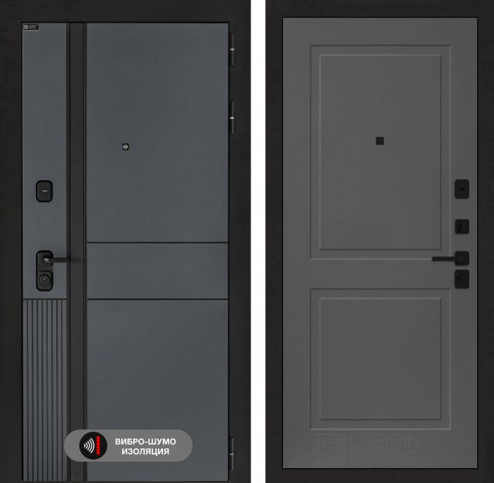 Входная дверь Лабиринт EVOLAB 11 – Графит софт