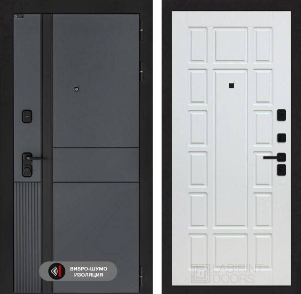 Входная дверь Лабиринт EVOLAB 12 – Белое дерево