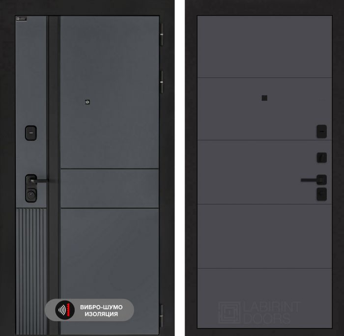 Входная дверь Лабиринт EVOLAB 13 – Графит софт
