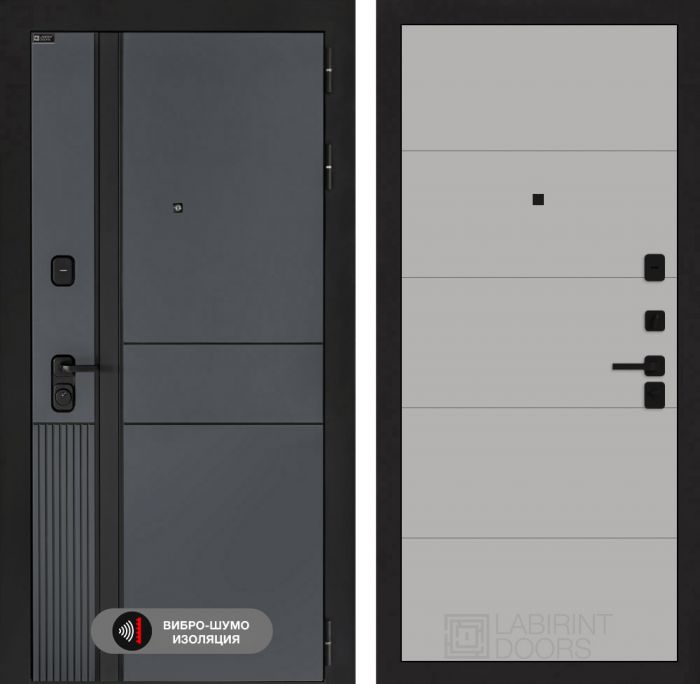 Входная дверь Лабиринт EVOLAB 13 – Грей софт