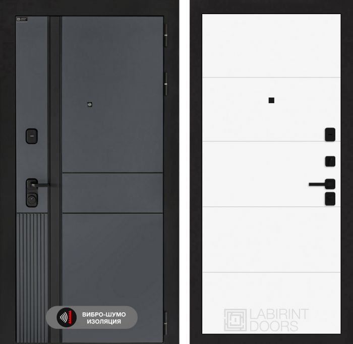 Входная дверь Лабиринт EVOLAB 13 – Белый софт