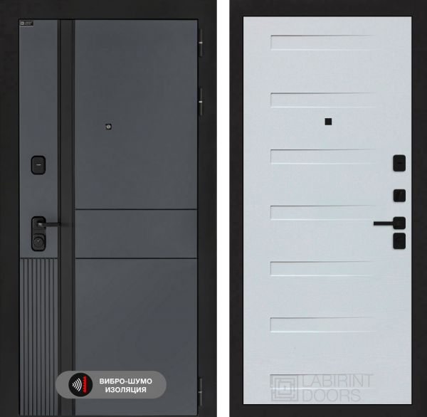 Входная дверь Лабиринт EVOLAB 14 – Дуб кантри белый горизонтальный