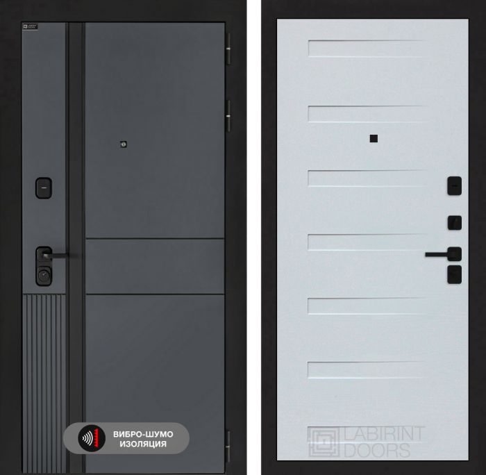 Входная дверь Лабиринт EVOLAB 14 – Дуб кантри белый горизонтальный