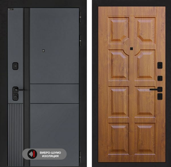 Входная дверь Лабиринт EVOLAB 17 – Золотой дуб