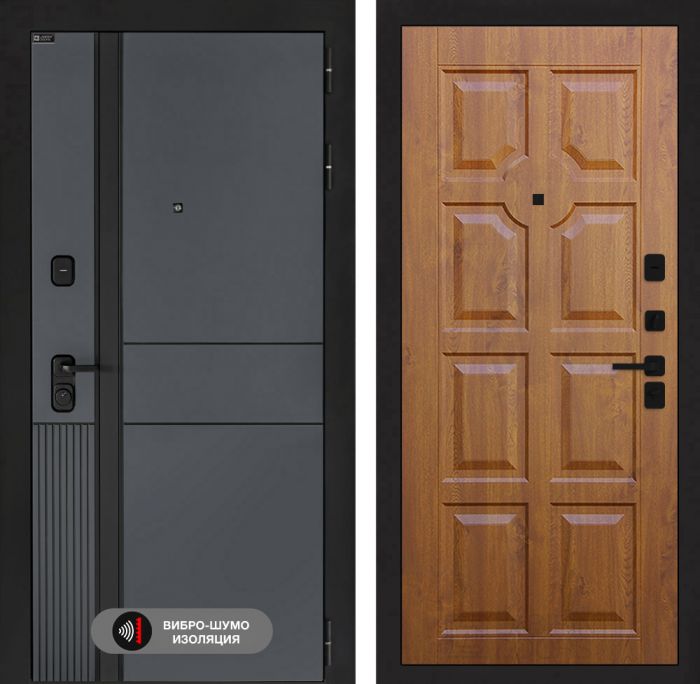 Входная дверь Лабиринт EVOLAB 17 – Золотой дуб