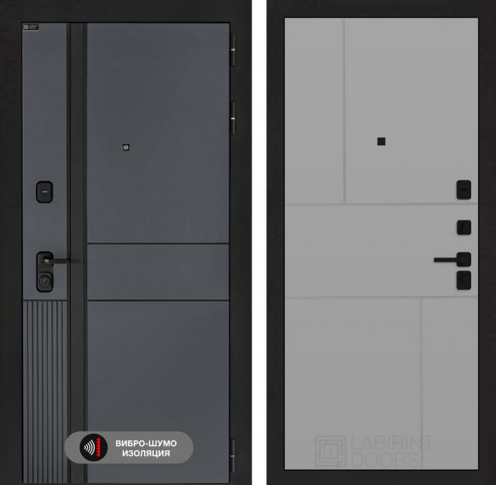 Входная дверь Лабиринт EVOLAB 21 – Грей софт