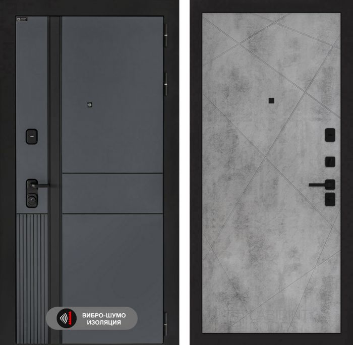 Входная дверь Лабиринт EVOLAB 24 – Графит софт