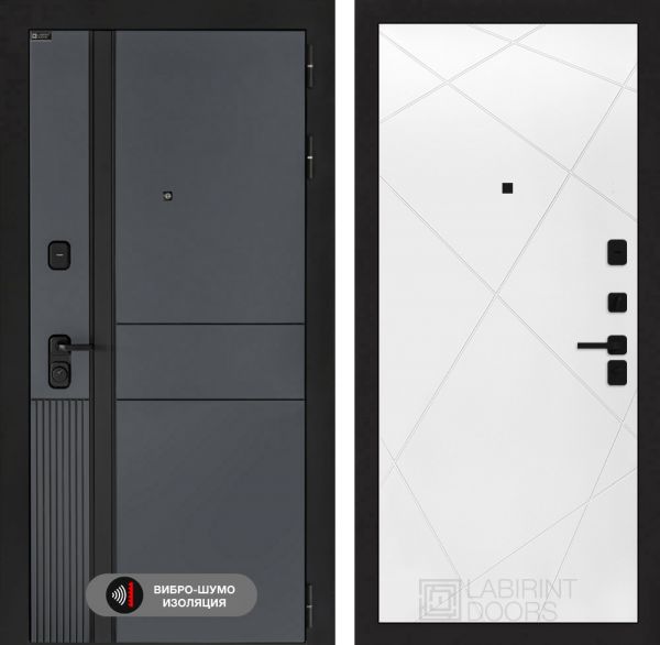 Входная дверь Лабиринт EVOLAB 24 – Белый софт