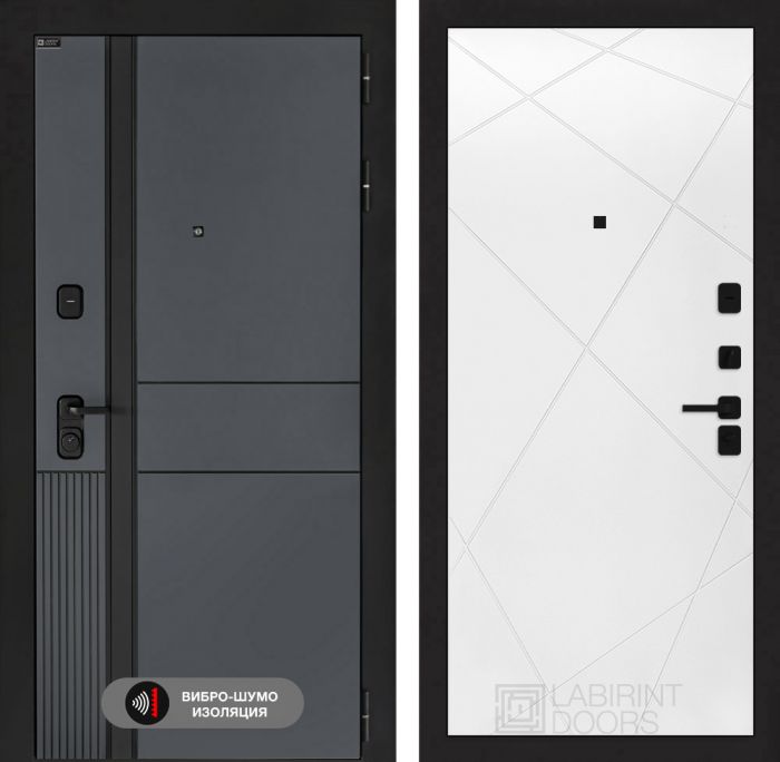 Входная дверь Лабиринт EVOLAB 24 – Белый софт