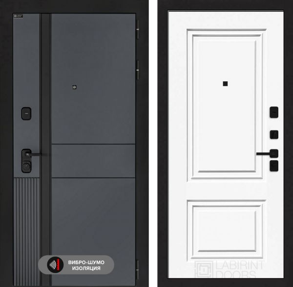 Входная дверь Лабиринт EVOLAB 26 – Эмаль RAL 9003