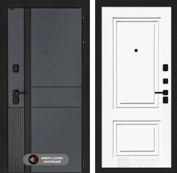 Входная дверь Лабиринт EVOLAB 26 – Эмаль RAL 9003