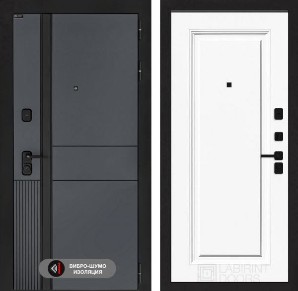 Входная дверь Лабиринт EVOLAB 27 – Эмаль RAL 9003