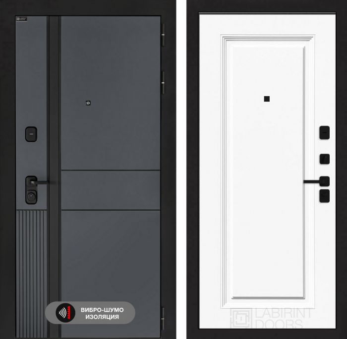 Входная дверь Лабиринт EVOLAB 27 – Эмаль RAL 9003