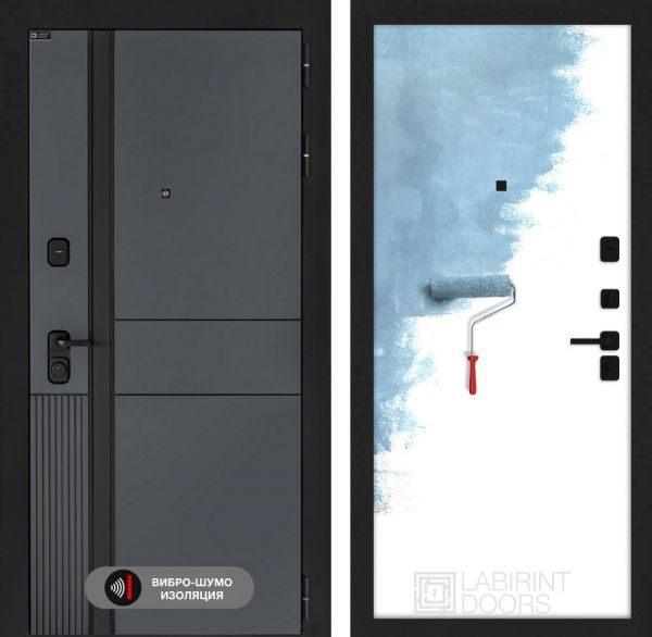 Входная дверь Лабиринт EVOLAB 28 – Грунт под покраску