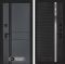 Входная дверь Лабиринт EVOLAB 31 – Черный кварц, зеркальная вставка с тонировкой