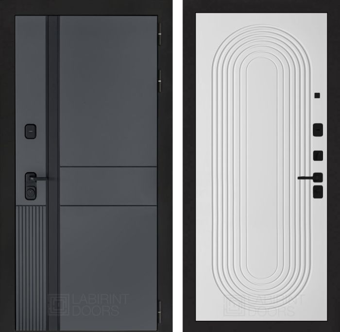 Входная дверь Лабиринт EVOLAB 33 - Белый софт